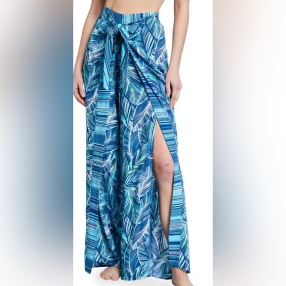 NWT La Blanca Tie Front Coverup Pants. Size Large - Picture 11 of 11